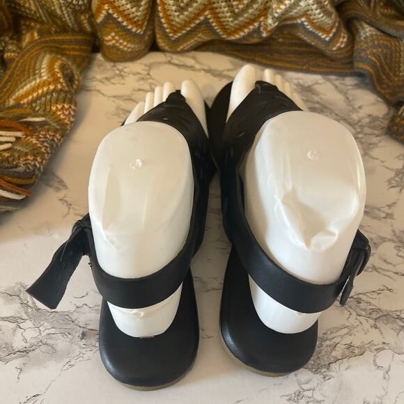 Black LC Lauren Conrad Jarrah Women's Floral Thong Sling Back Size 9 M. - Picture 6 of 8